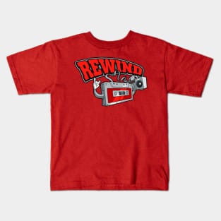 REWIND (80's Design) Kids T-Shirt